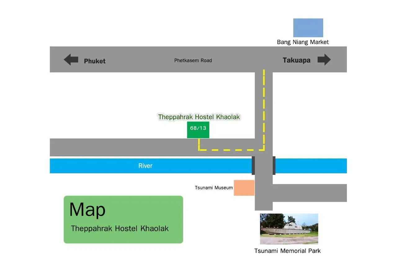 Theppahrak Hostel Khaolak Khao Lak 0*,